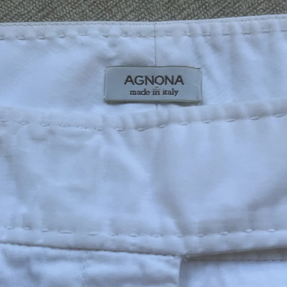 Chic White Agnona Pants Made in Italy. Women’s Size: 40 (U.S. Size 4) - Picture 7 of 13
